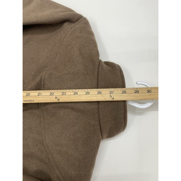 Appleseeds Womens Poncho One Size Acorn Brown Button Up Wool Blend NWTs - Picture 12 of 13